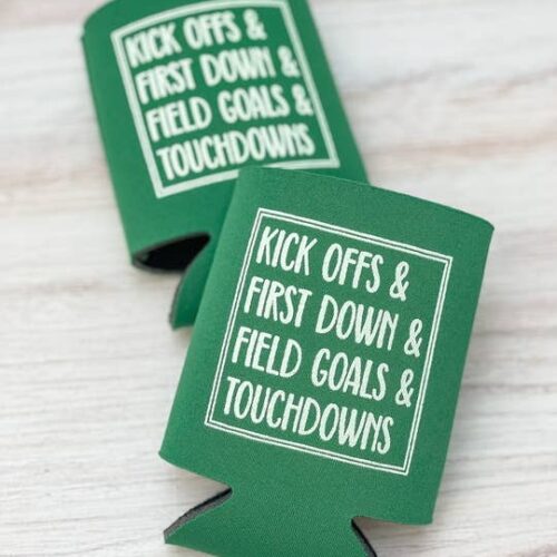Football Theme Drink Huggers