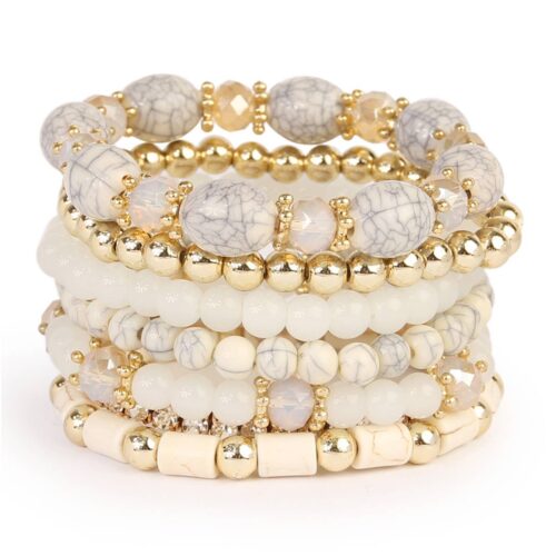 MULTIBEAD STACKABLE BRACELET-GOLD