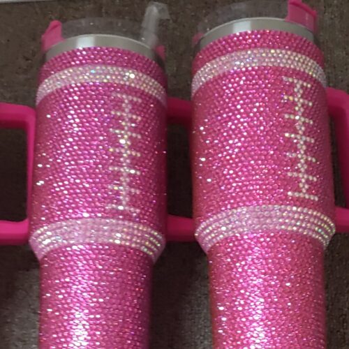 Barbie Blinged Out Football Tumbler