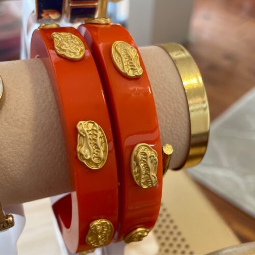 Florida Gators Resin Logo Bangle in Orange