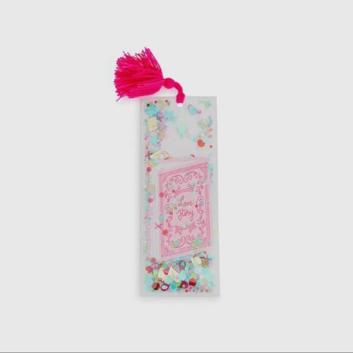 Book Club Love Story Confetti Bookmark