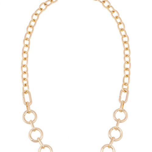 Juliette Charm Collector Necklace Base in Shiny Gold