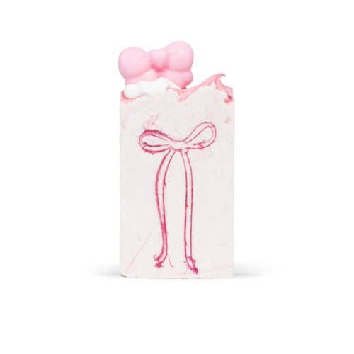Pretty in Pink party favor sized Soap Bar with Pink Bow