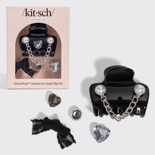 KitschPop™️ Cloud Clip 7pc Set Vintage- Black