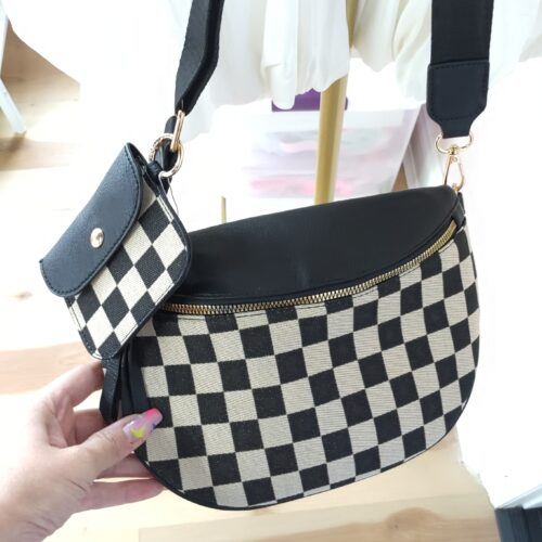 Purse Bag Crossover Checkered