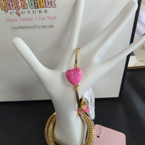 Heart Marble Bangle-Roomy Fit