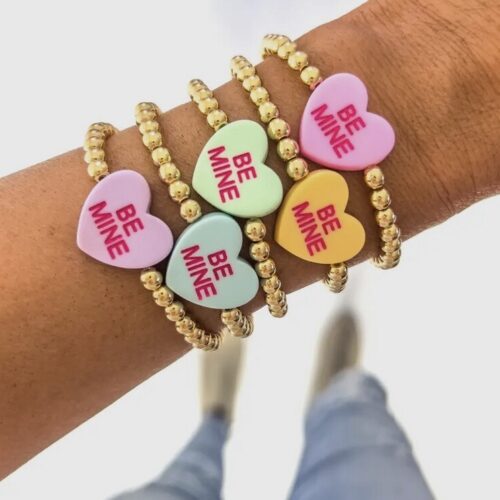 Valentine Candy Heart Bracelet Assortment