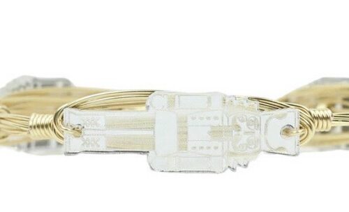 The Silver Mirror Nutcracker Bangle Bracelet