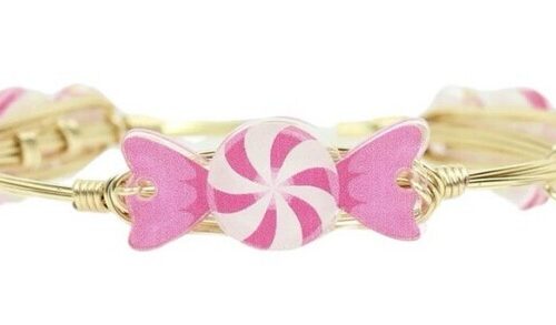 The Pink Candy Christmas Bangle Bracelet