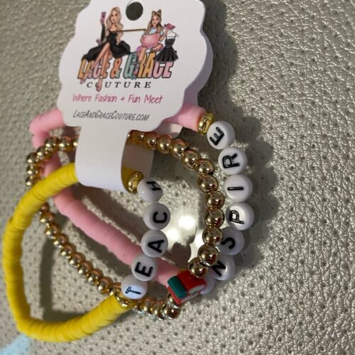 Teacher Beaded Bracelet Set