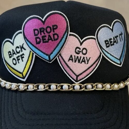 Trucker Hat Chain- Chunky Gold & Pearl