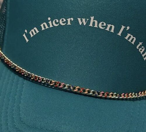 Trucker Hat Chain- Small Rainbow