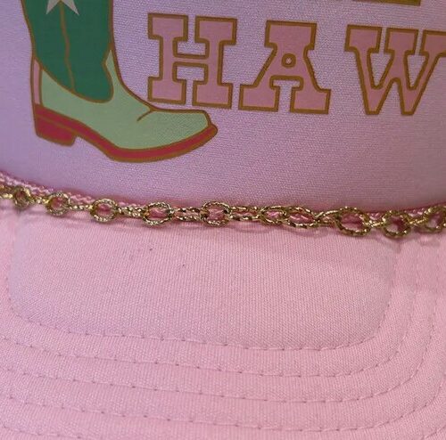 Twisted Links Trucker Hat Chain- Gold