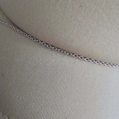 Trucker Hat Chain- THIN SILVER