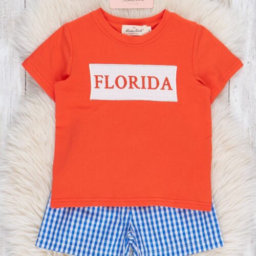 Florida Smocked Gingham Outfit