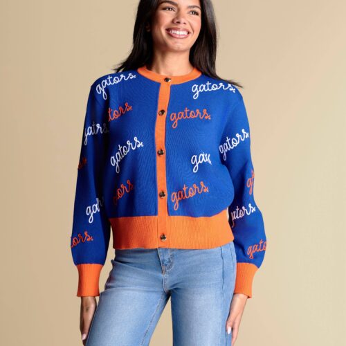 The Angled Rope Embroidery Cardigan