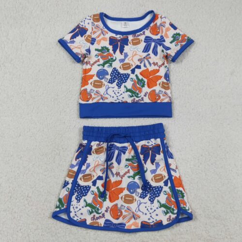 Girls Gators Shirts/Skorts Active Clothes Set
