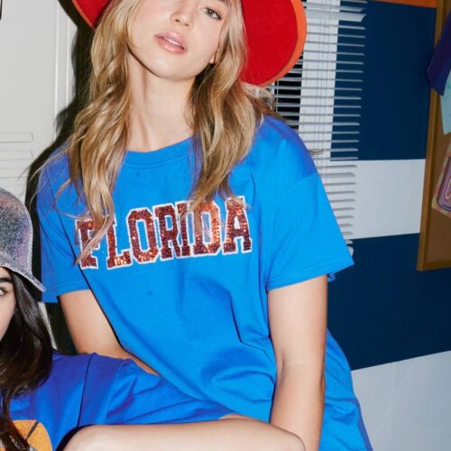 Game Day Sequin Florida T-Shirt