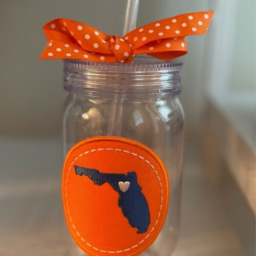 Florida State Gator Patch Clear Cup