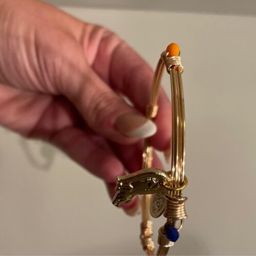 Orange & Blue w/Gator Charm Bangle Standard