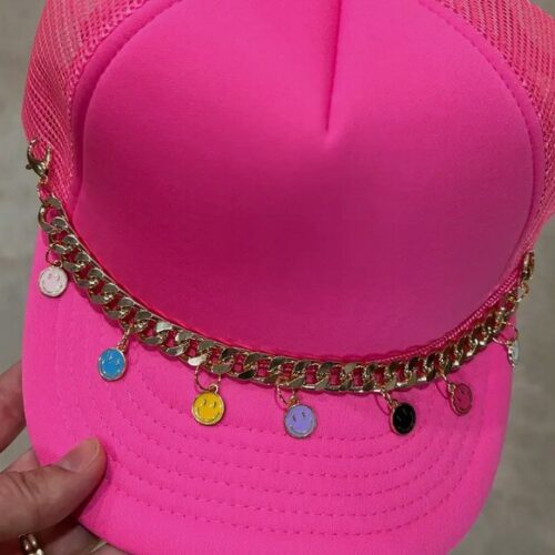 Smiley Trucker Hat Chain