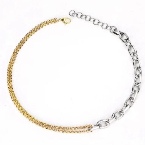The Michele Two-Tone Chain Necklace
