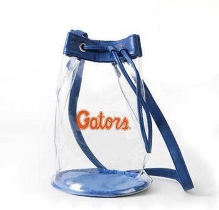 University of Florida- Clear Bucket Bag – Lace and Grace Couture