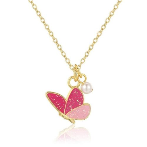 Sweet Petite Necklace- Glitter Butterfly Dreams