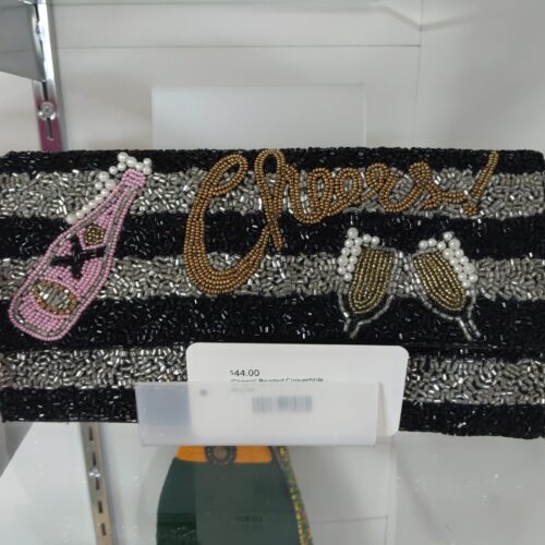 'Cheers' Beaded Convertible Crossbody Bag