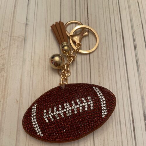 Bling Football Keychain