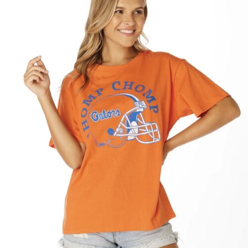 The Chomp Chomp Helmet Boyfriend Tee