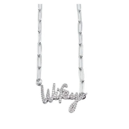 Wifey Necklace Silver