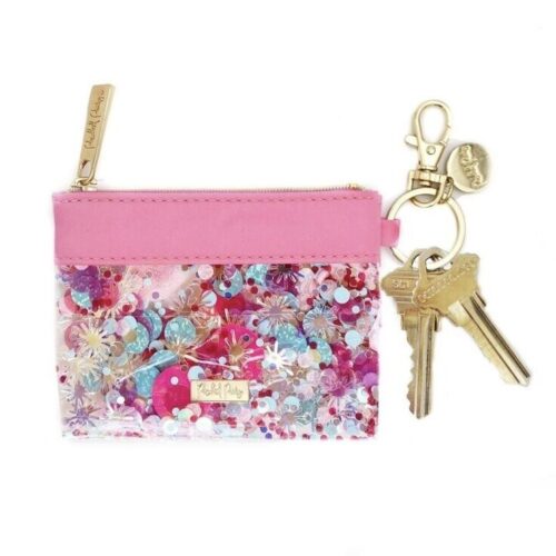 Think Pink Confetti Keychain Wallet