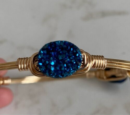 The Blue Sparkle Bangle Bracelet