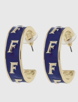 Florida Gators Enamel Logo Hoop Earrings