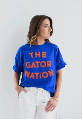 Florida Perkins Chenille Oversized Band Tee