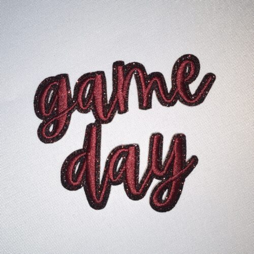 Maroon Sticker Adhesive Game Day Clear Stadium Bag Patch