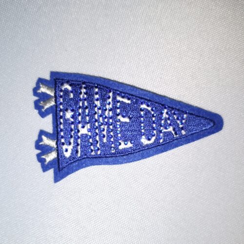 Royal Blue Game Day Rhinestone Patch Trucker Hat Patches Iron On