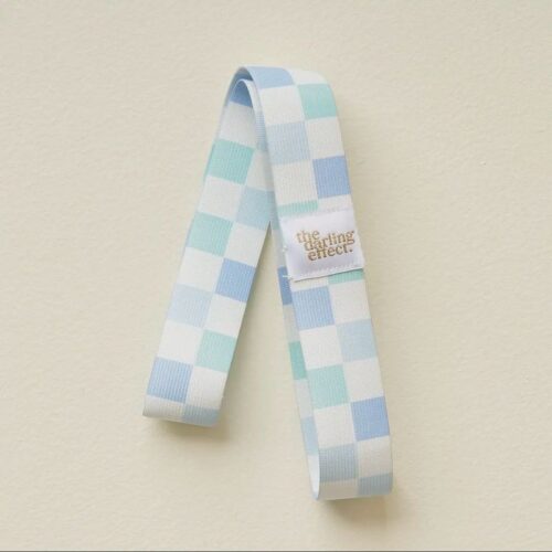 Stay-Put Towel Band-Check Blue