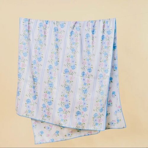 XI Quick-Dry Beach Towel-Petal Parade Blue