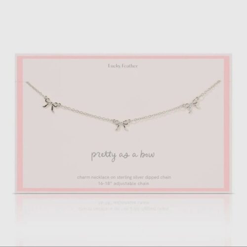 Beautiful Bows - 3 Bow Necklace - Silver