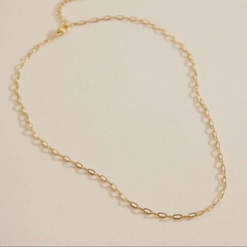 Chain Link Stainless Steel Short Necklace