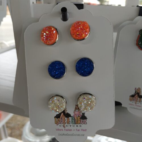 3 Pk Earrings - Gator Girl