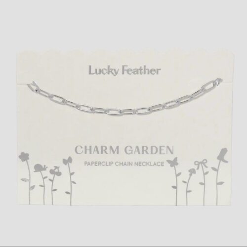 Charm Garden - Silver Paperclip Chain (18-20 in)