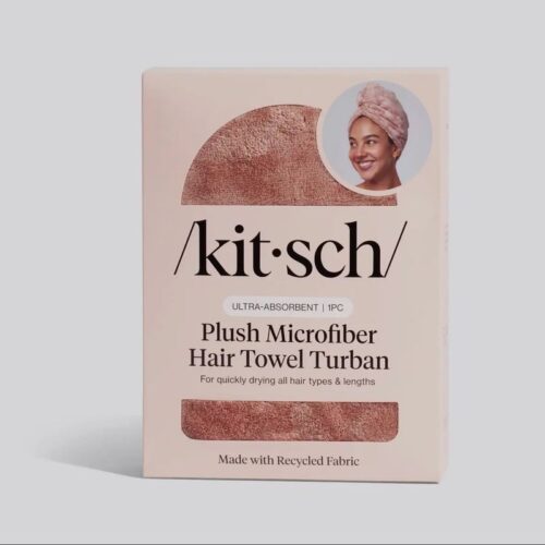 Terracotta Plush Microfiber Hair Towel Turban